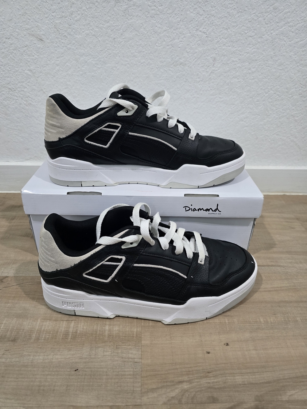 Puma Slipstream Supply Co. Men's Black & White Low-Top Sneakers